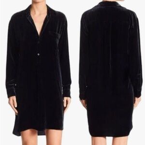 Vince Velour Navy Dress